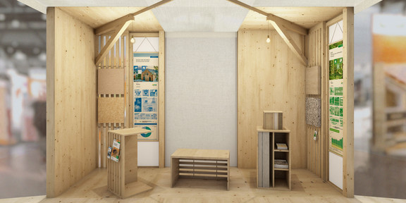 Entwurf BEETLE BOX zum Wettbewerb der FNR "Das nachwachsende Haus"
